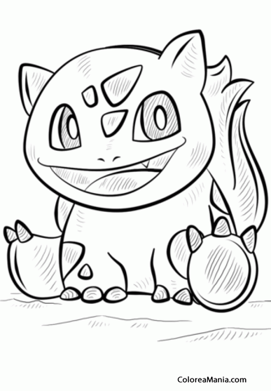 Colorear Bulbasaur Pokemon Pokemon Dibujo Para Colorear Gratis