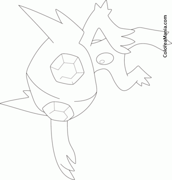 Colorear Sableye Generation Iii Pokemon Pokemon Dibujo Para