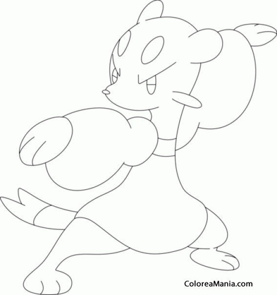 mienfoo coloring page hard pokemon