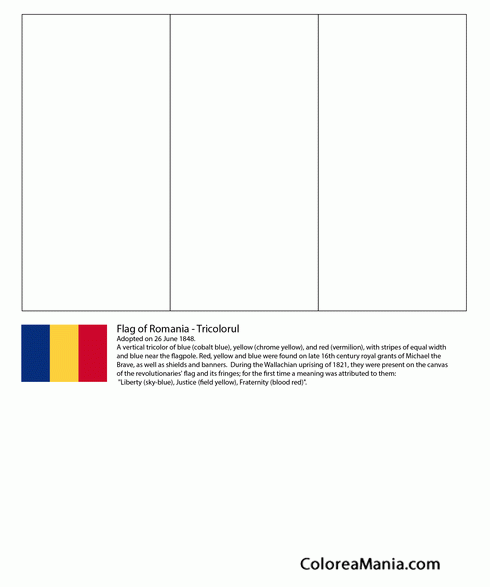 Colorear Ruman A Banderas De Paises Dibujo Para Colorear Gratis