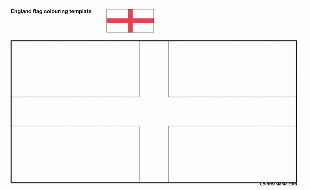 Colorear England Flag Banderas De Paises Dibujo Para Colorear Gratis